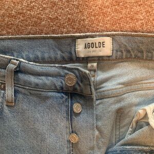 Agolde High Rise Light Blue Jeans